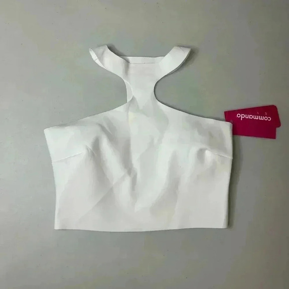 Revolve Commando Neoprene Y-Front Crop Top White Size Small NWT - Picture 3 of 6